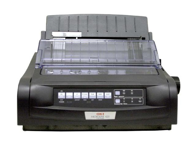 Okidata ML 421 Wide Printer - Black - Click Image to Close
